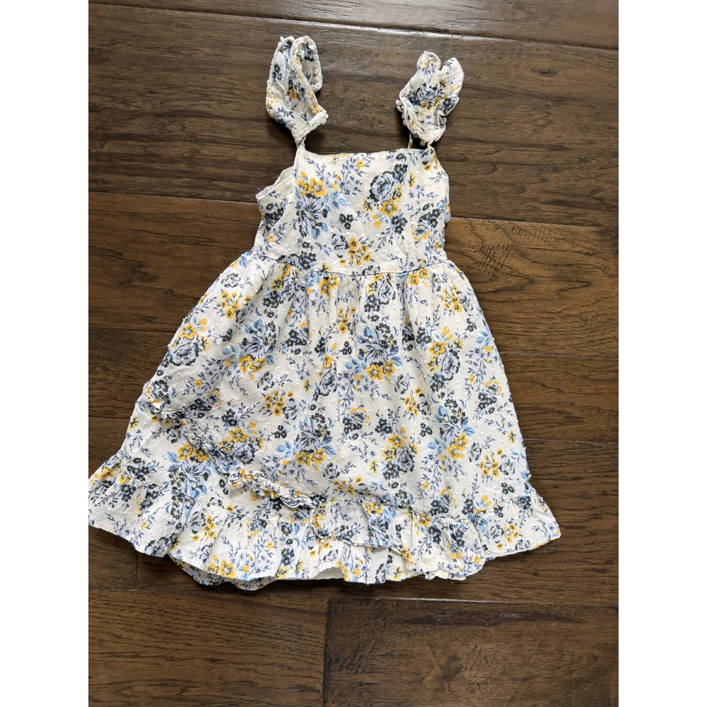 Joie Floral Print Girls Dress with Ruffle Hem Size 4T‎